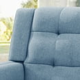 thumbnail image 3 of GDF Studio Anvith Mid Century Modern Fabric Arm Chair, Blue, 3 of 13