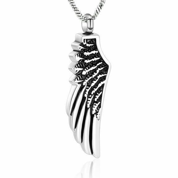 Wing Cremation Pendant Small Urns For Ashes Keepsake Cremation Mini Urn Necklace