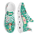 thumbnail image 1 of Zapatillas deportivas informales con estampado de enfermera kawaii para mujer, antideslizantes, con plataforma y estampado médico quirúrgico para hospital., 1 of 6