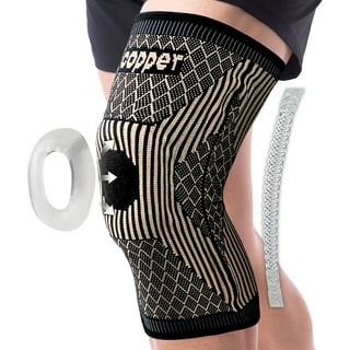 1/2PCS Copper Knee Braces for Arthritis Pain and Support-Copper Knee Sleeve  Compression for Sports, Workout, Arthritis Relief 