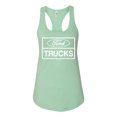 thumbnail image 2 of Wild Bobby, Ford Trucks White Sign, Cars and Trucks, Women Racerback Tank Top, Mint, Medium, 2 of 4