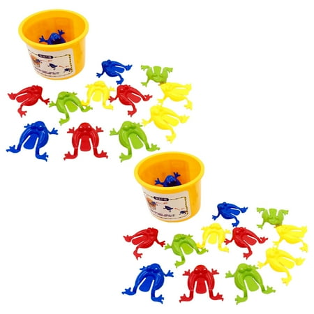 

HOMEMAXS 24pcs Lovely Bouncing Finger Pressing Jumping Toy Educational Toy (Random Color)