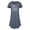 HEATHER BLUE, variant on - Hanging On By A Thread - Women's Any Way Dress
