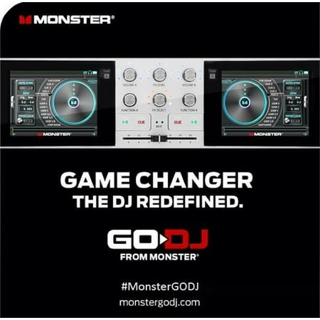 - Brand New Monster Go DJ Portable DJ System Touchscreen Studio Pocket DJ Mixer