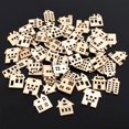 thumbnail image 2 of Casa de madera de Navidad para niños, 50 piezas, manualidades, árbol de Navidad, adornos colgantes, decoración navideña para el hogar, regalo de Año Nuevo, 2023, 2 of 4