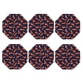 thumbnail image 2 of Fuzoiu Foxes In Different Poses Print Leather Coasters Set,Drink Coasters Set of 6,for Tabletop Protection, Durable PVC Coasters,Home Décor and Housewarming Gift,Octagon, 2 of 7