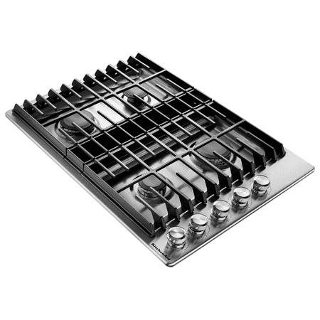 KitchenAid - 30" Gas Cooktop - Stainless Steel