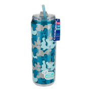 COOL GEAR 3-Pack 22 oz Modern Tumbler with Reusable Straw | Dishwasher Safe, Cup Holder Friendly, Spillproof, Double-Wall Insulated | Printed Pack