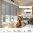 thumbnail image 6 of BERISSA Cordless No Drill No Tools Cellular Shades, Light Filtering Pull Down Window Blinds,Gray,38" W x 64" H, 6 of 9