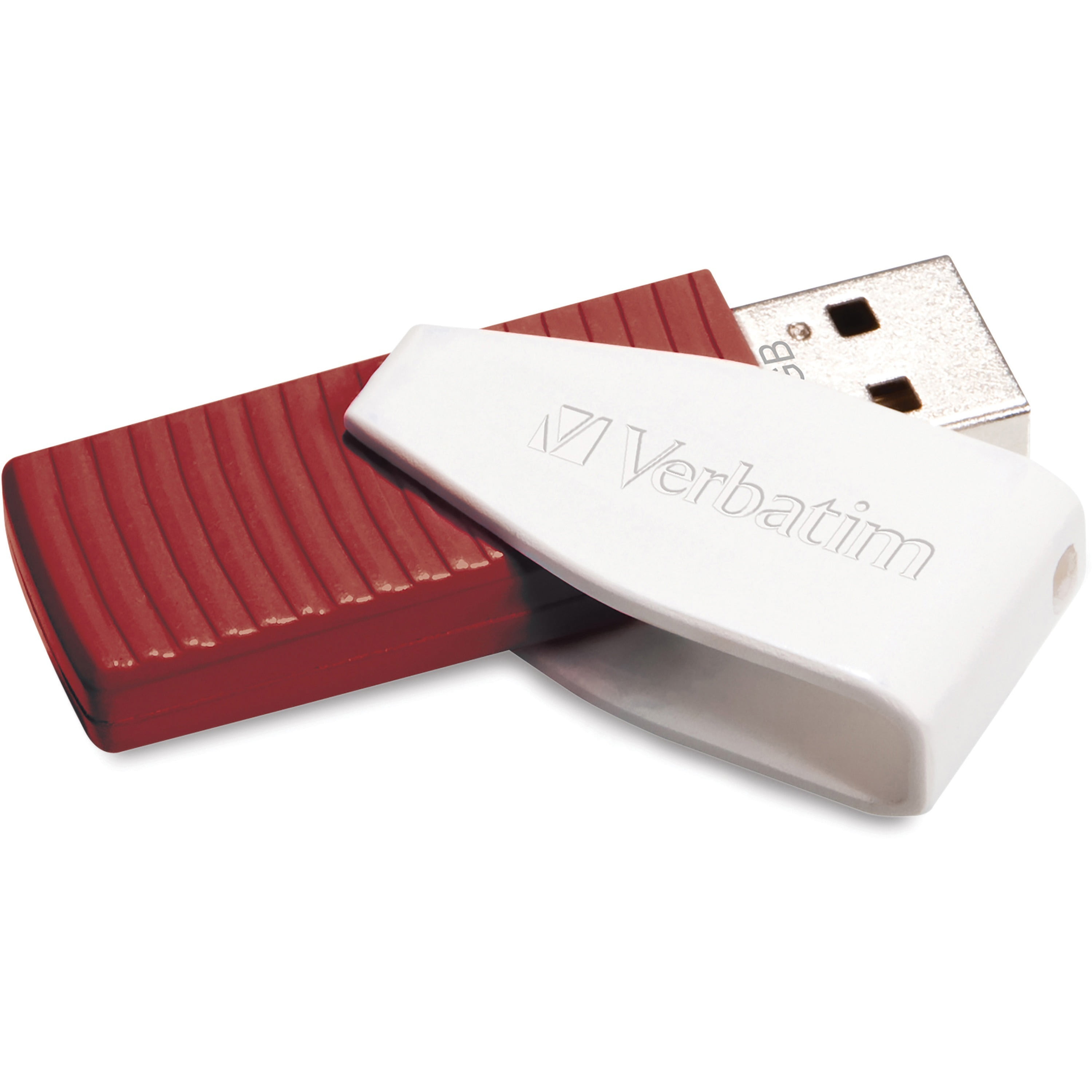 Verbatim 16GB Swivel USB Flash Drive Red, Red, 1 / Each (Quantity)