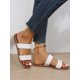 thumbnail image 5 of Minimalist Outdoors Flat Slippers for Women, Braided Strap Artificial Leather Open Toe Slide Sandals, 5 of 5