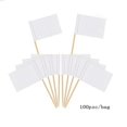 thumbnail image 5 of Banderas blancas BRILLAR para palillos de dientes 200 piezas para bodas y fiestas, 5 of 5
