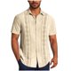 thumbnail image 2 of Blusa y camisa de manga corta con cuello vuelto Camisa casual para hombre Camisa de bolos vintage de manga corta Camisas de verano de playa cubana Camisa con botones Blusa para hombre Poliéster, 2 of 6