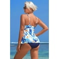thumbnail image 4 of Attraco Women Fashion Tankini Set Swimwear Swim Sets Spaghetti Strap V Neck Bathing Suit, 4 of 6