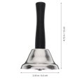 thumbnail image 2 of 1Ensemble Cloche de Main de Père Noël Forme de Cloche Argentée Instruments de Musique pour Enfants Usage Scolaire Hôtel Accessoire de Costume, 2 of 8