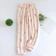 thumbnail image 2 of Atogsazn Women's Fuzzy Pajamas Pants Fleece Loose Fit Winter Warm Pjs Pant Cute Printed Thick Trousers Clothes 08-Pink XL Fashion, 2 of 4