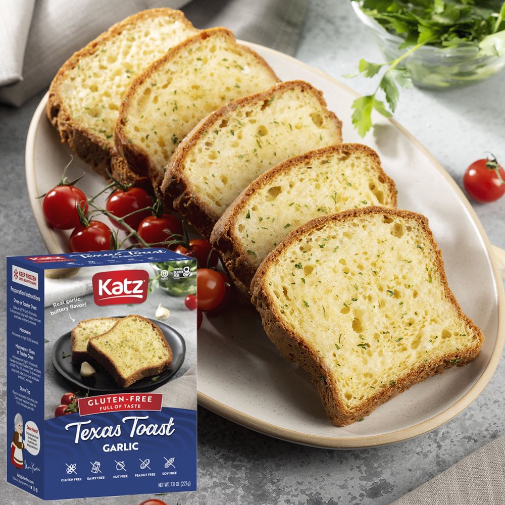 Katz Gluten Free Texas Toast with Real Garlic and Parsley, Garlic Bread