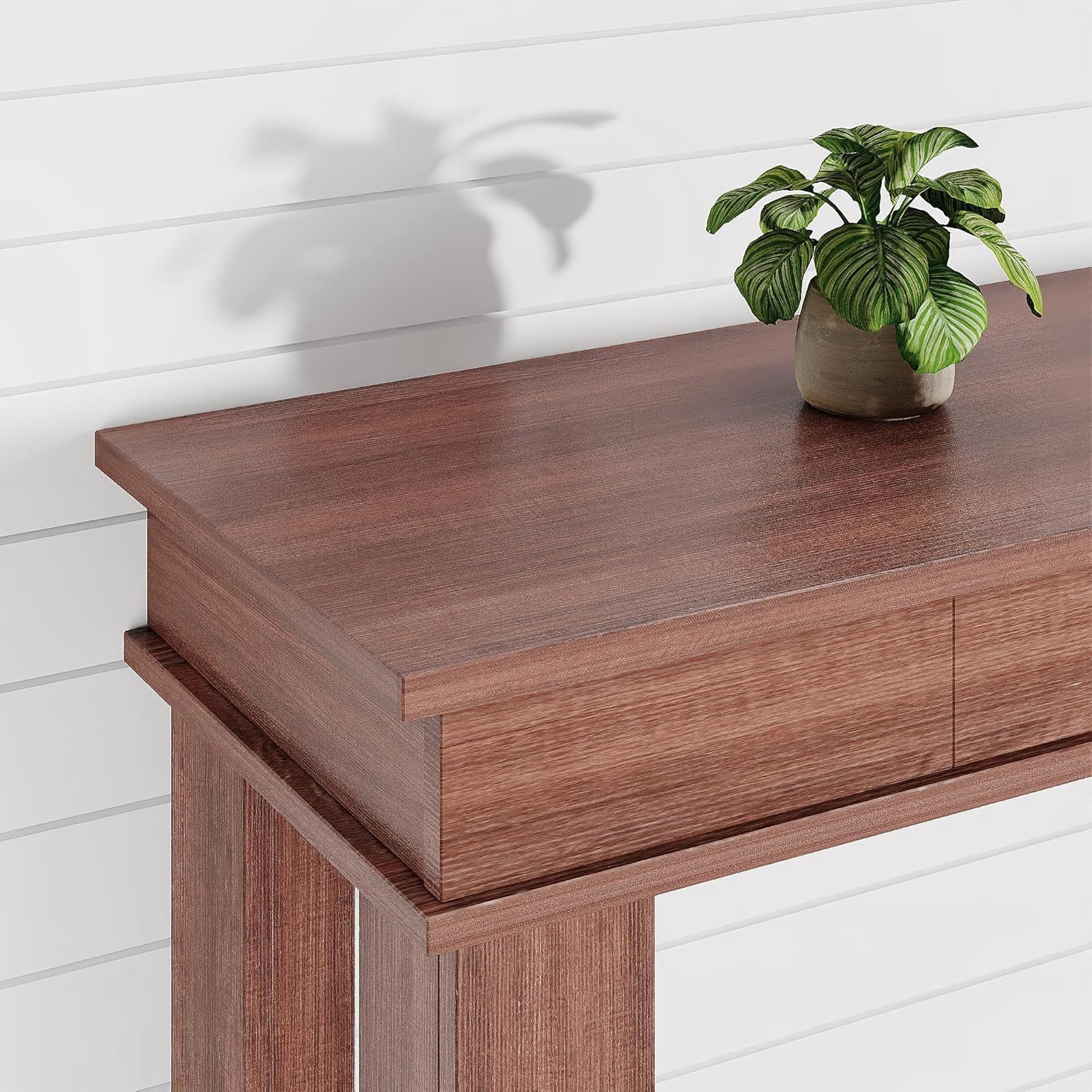 Roromall 54" Wood Console Table with 2 Drawers & Lower Shelf, Farmhouse Sofa Table for Entryway, Hallway, Living Room, Behind Couch