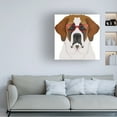 thumbnail image 3 of Furbaby Affiliates 'Saint Bernard Wearing Hipster Glasses' Canvas Art, 3 of 3