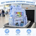 thumbnail image 4 of DAKIMOE Clear Backpack Heavy Duty Stadium Approved School Cute Transparent Backpacks Clear Bag Travel, 4 of 8