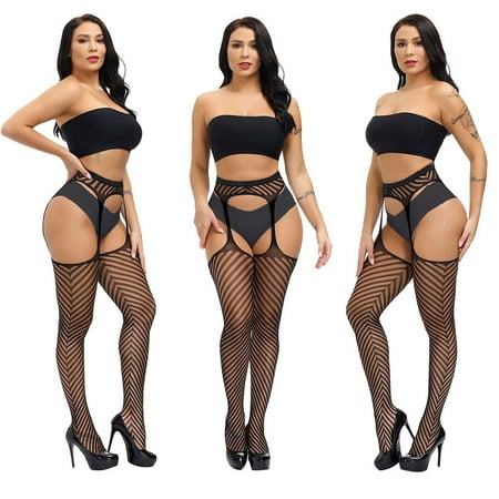 

Lingerie For Women Sexy Naughty Sexy Vintage Fake Tattoo Stockings Dot Print Thin Mesh Pantyhose