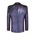 thumbnail image 3 of COOFANDY Mens Sequin Blazer Tuxedo Party Prom Wedding Tuxedo One Button Jacket, 3 of 10