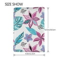 thumbnail image 3 of Rateoe Hawaiian Style Pattern Passport Holder Wallet Leather Mulit-purpose Travel Wallet Credit Cards Case ,Passport Cover for Women Men-6.5 in, 3 of 5