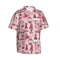 thumbnail image 2 of Uemuo Garden Gnomes Printed Regular Fit Short Sleeve Casual Hawaiian Shirt for Men,Aloha shirt,Tropical shirt,Floral print shirt,Vacation Beach shirt-X-Large, 2 of 9