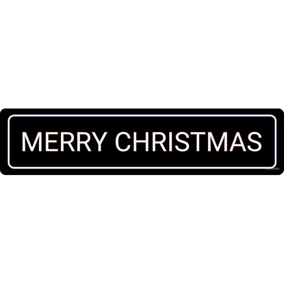 Merry Christmas Sign Xmas Sign Metal Plate Wall Plate Metal Poster Cafe Bar Shop Home Wall Decor Metal Sign 4"x16"