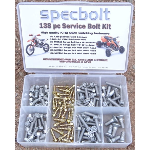 138 Piece KTM Service Department Bolt Kit