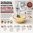 thumbnail image 3 of Batidora de Mano Hamilton Beach Profesional 5 Velocidades y Función QuickBurst con Tecnología Slow Start 120W Plateado, 3 of 8