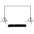 thumbnail image 1 of 2 * 3 Mètres / 6,6 * 10 Pieds Studio Support Support de Support en Alliage d'Aluminium Réglable Système de Support de Fond de Photographie avec Sac de Transport, 1 of 7