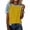 Yellow, variant on Khunlpohl Womens Casual T Shirts Color Block Crew Neck Shirt Tops Spring Summer Fashion Trendy Short Sleeve Clothes