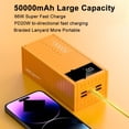thumbnail image 3 of Banque d'Alimentation 50000mAh PD 20W Charge Rapide Portable Station d'Alimentation Extérieure Chargeur USB Multifonction, 3 of 4