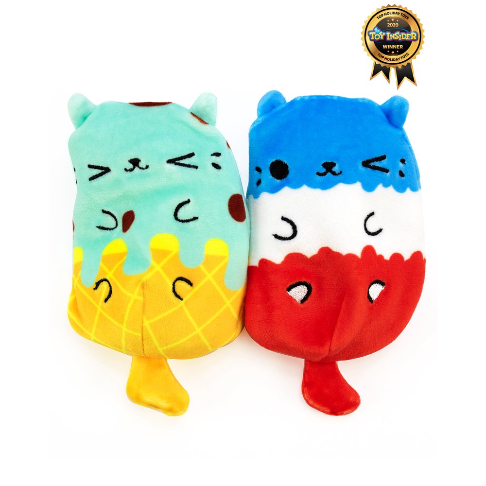 Cats vs Pickles Mint Chippie & SnoCone 2Pack 4" Cute Cuddly