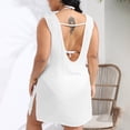 thumbnail image 7 of BOBOGOJP Bathing Suit Cover Up for Women Summer Dress Swimsuit Coverup Short Sleeve Beach Vacation Swimwear White for Size XXL, 7 of 7