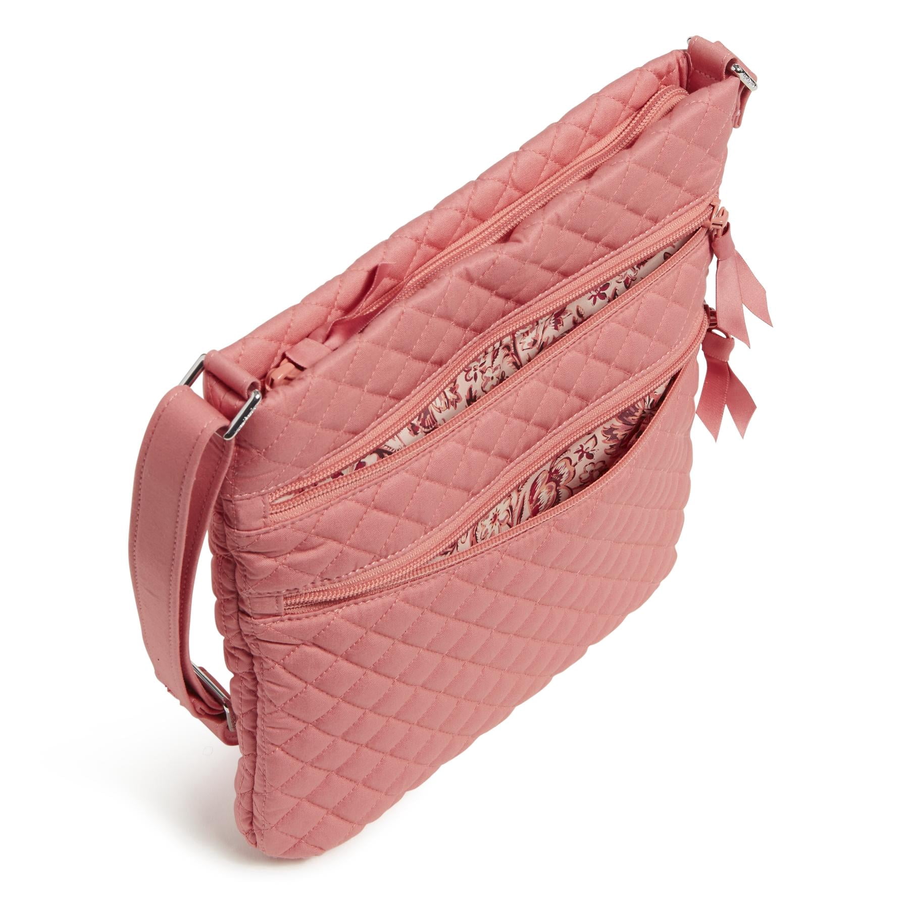 Vera Bradley Women's Cotton Triple Zip Hipster Crossbody Bag