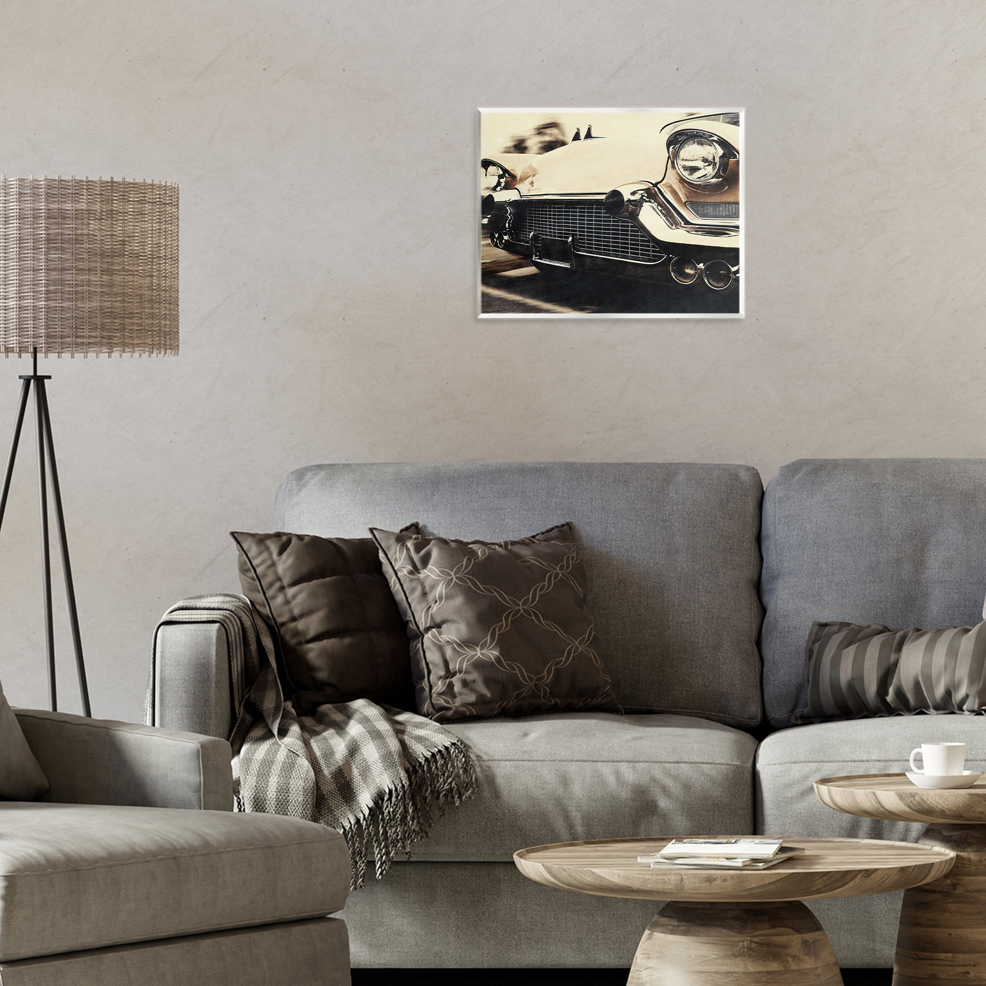 Stupell Industries Vintage Ride Headlights Wall Plaque Art, design by Marcus Prime