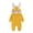 Yellow, variant on Ruyang New Born Baby Boy Girl Easter Outfit Bunny Ear Hooded Long Sleeve Romper Cute Jumpsuit Baby Zipper Soft Cotton Clothes