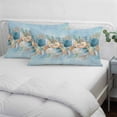 thumbnail image 4 of Beach Coastal Blue Pillow Covers 12"x20", Nautical Shell Starfish Coral Summer Soft Brushed Microfiber Breathable Throw Pillow Covers, Decorative Pillowcase with Zipper for Couch Sofa Bedroom, 4 of 9
