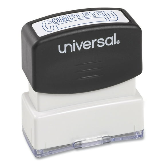 Universal Message Stamp, Completed, Pre-inked One-color, Blue