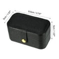 thumbnail image 4 of Unique Bargains 1pc Mini Elegant Square Jewelry Box for Travel Black, 4 of 6