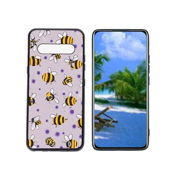 Compatible with LG V60 ThinQ 5G Phone Case, Bees-52 Case Silicone Protective for Teen Girl Boy Case for LG V60 ThinQ 5G