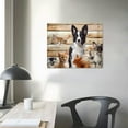 thumbnail image 3 of Nawypu Cute Animals Canvas Wall Art Vintage Dog Cat Mouse Rabbit Hamster Picture Painting Print on Canvas Modern Home Decoration Framed and Stretched for Baby Room Kids Room Ready to Hang, 3 of 4
