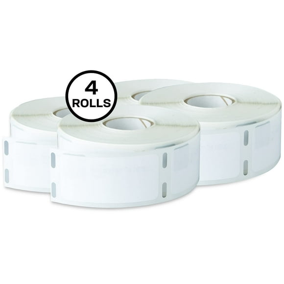 Avery Direct Thermal Multipurpose Labels, 1" x 2-1/8", White, Comparable to DYMO 30336, 500 Blank Labels per Roll, 4 Rolls of Labels, 2,000 Printable Labels Total (4185)