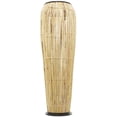 thumbnail image 6 of DecMode 47" Handmade Slatted Frame Light Brown Rattan Vase with Black Metal Accents, 6 of 7