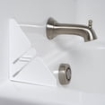thumbnail image 2 of Keeney Plastic Adhesive Splash Shield Standard Bathtub and Shower Water Guards, Pack of 2, White, 2 of 5