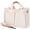 A02-white, variant on Kukuzhu Small Canvas Tote Bag with Multi Pockets Canvas Handbag Tote Purse for Women Canvas Crossbody Bag Top Handle