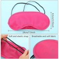 thumbnail image 2 of 12 Pieces Multicolor Eye Mask Cover Lightweight Blindfold Sleep Mask With Nose Pad And Elastic Straps For Kids Women Men, 12 Colors, 2 of 5