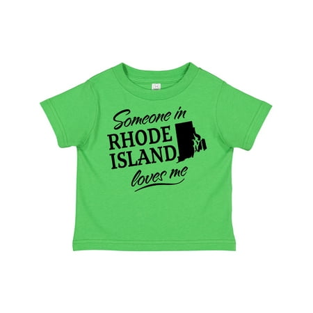 

Inktastic Someone in Rhode Island Loves Me Gift Toddler Boy or Toddler Girl T-Shirt